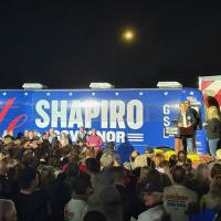 As part of his statewide bus tour ahead of Election Day, Shapiro urged voters to send Janelle Stelson to Congress and elect a Democratic trifecta in Harrisburg.