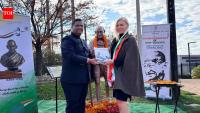 First Mahatma Gandhi statue in North Dakota unveiled at Bismarck's Peace Park