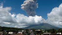 Philippines raises volcano alert level as blast sends ash skyward