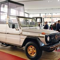 Popemobile exhibition is unveiled at the Vatican