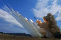 North Korea says it launched barrage of 600mm ‘Sniper’ rockets at live-fire demo