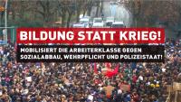 German youth protests: Education, not war! Mobilize the working class against social cuts, conscription and the police state!