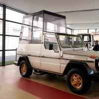 Popemobile exhibition unveiled at Vatican