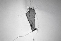 In a cracked wall, Fadia Ahmad finds the outline of Lebanon