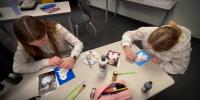 Students learn the power of giving through painting pet portraits