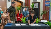 OHA and UH Hilo sign memorandum of understanding reaffirming commitment to Hawaiian language revitalization
