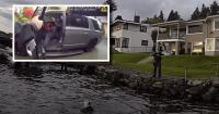 Armed North Seattle car thief arrested after jumping into Lake Washington