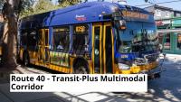 King County Metro and Seattle celebrate the completion of the Route 40 project that adds new bus lanes, crosswalks and sidewalk fixes along route