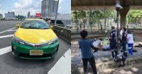 Singaporean man falls off Bangkok viaduct after fleeing taxi