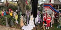 Red carpet of bones: More than 200 ‘skelebrities’ take over Baton Rouge front yard