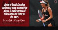 Ingrid Martins: South Carolina Tennis Star Enters Hall of Fame