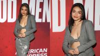 Rachel Zegler Diversifies Suiting in a Mark Gong  Bra Top Ensemble & John Hardy Jewelry at ‘A Few Good Men’ Opening in New York