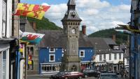 Welsh border town with country pubs and tearooms where you'll walk in the footsteps of a legendary prince