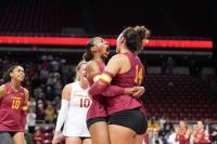 Iowa State volleyball sweeps the Mountaineers
