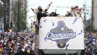 Fans celebrate Brewers’ first World Series title as parade rolls through Milwaukee