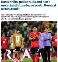 Guardian Spotlights Rift in South Korea's National Football Team