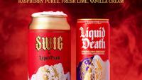 Liquid Death Partners With Swig For a Halloween Dirty Soda Collab
