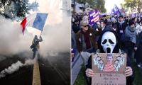 Thousands take to streets of France, Germany, Italy and Spain as police brace for violence on third weekend of protests